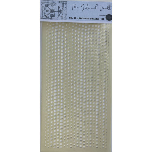 The Stencil Vault - DL Stencil No 39 - Squared Tracks