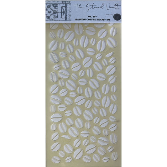 The Stencil Vault - DL Stencil No 40 - Raining Coffee Beans