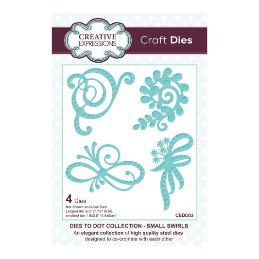 Creative Expressions - Small Swirls Craft Die Set - Dies To Dot Collection