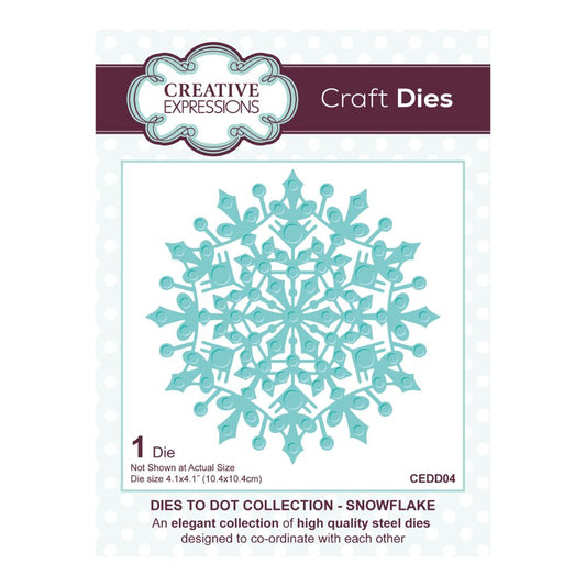 Creative Expressions - Snowflake Craft Die - Dies To Dot Collection