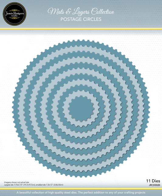 Jamie Rodgers - Postage Circles Die Set