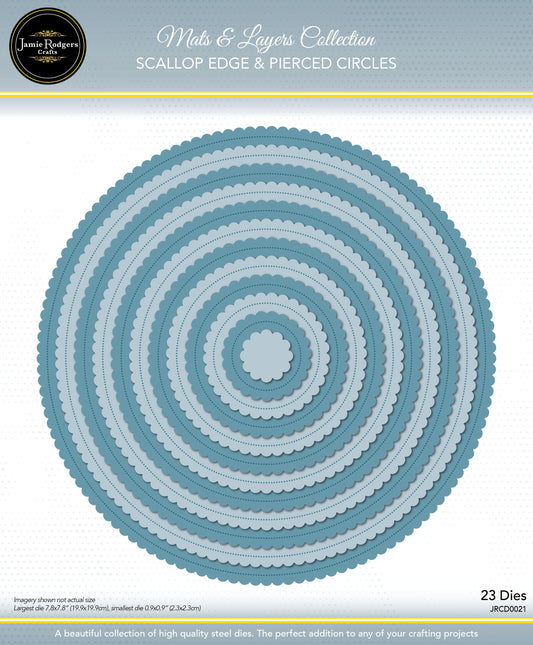 Jamie Rodgers - Scallop Edge and Pierced Circles Die Set