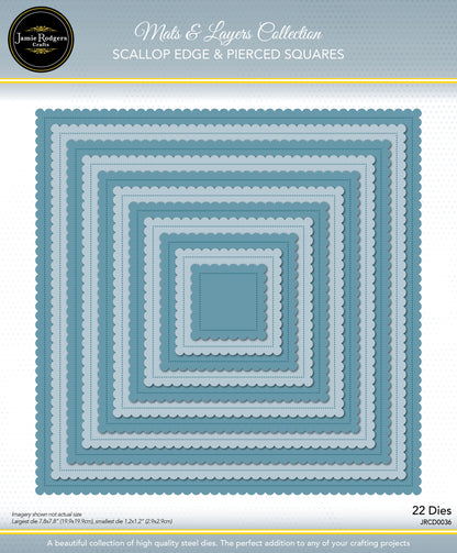 Jamie Rodgers Crafts - Squares Layering Die Set