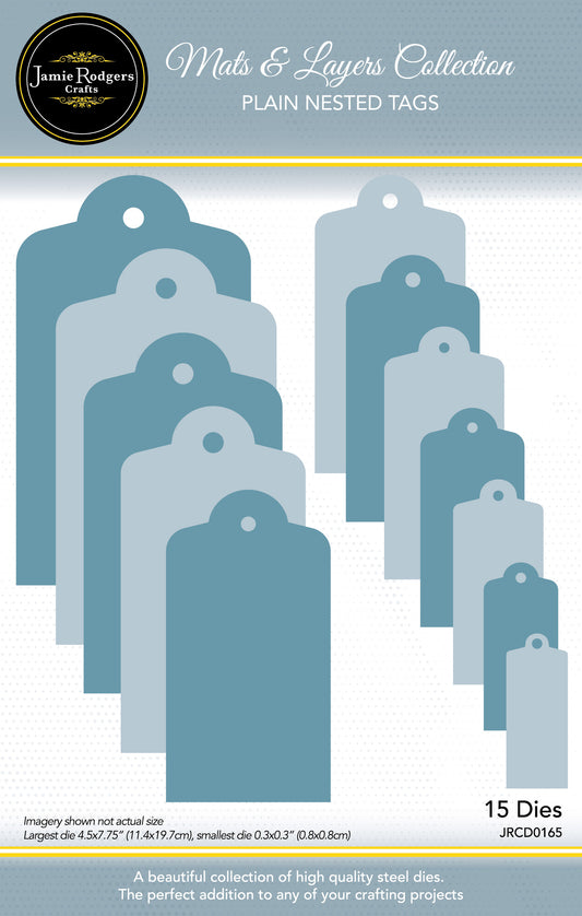Jamie Rodgers Crafts - Plain Nested Tags - Mats & Layers Collection
