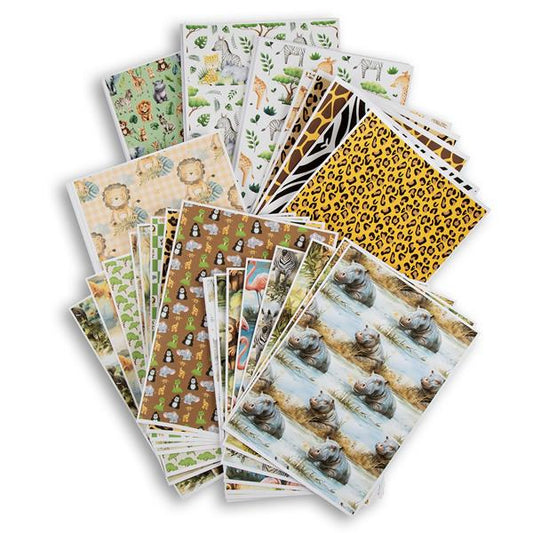 Emlems - Jungle Backing Papers Download 50x A4