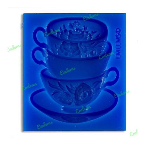 Emlems - Wonderland Stacked Teacups Silicone Mould