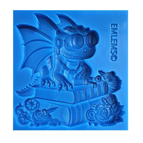 Emlems - Large Steampunk Dragon Silicone Mould