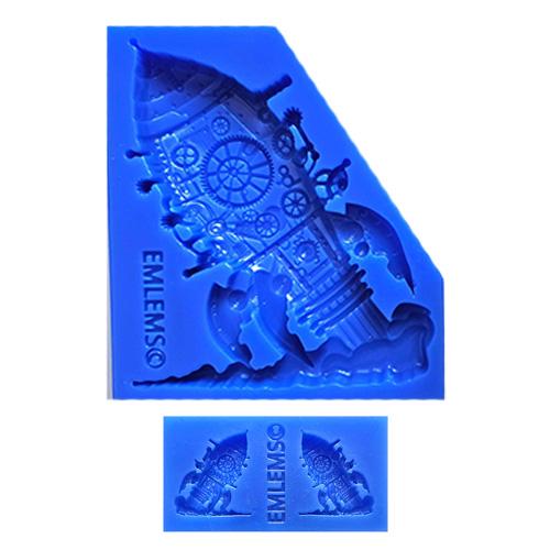 Emlems - Steampunk Rocket Mould with Free Mini Rockets Silicone Moulds