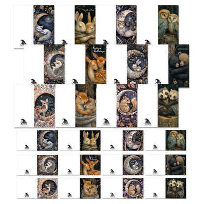 The Crafty Witches - Moonlit Snuggles Ready Made Cards Download Collection