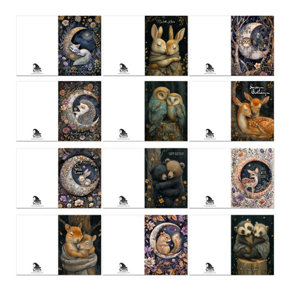 The Crafty Witches - Moonlit Snuggles Ready Made Cards Download Collection