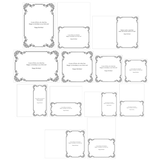 The Crafty Witches - Essential Inserts: Milestones in Life Download Collection