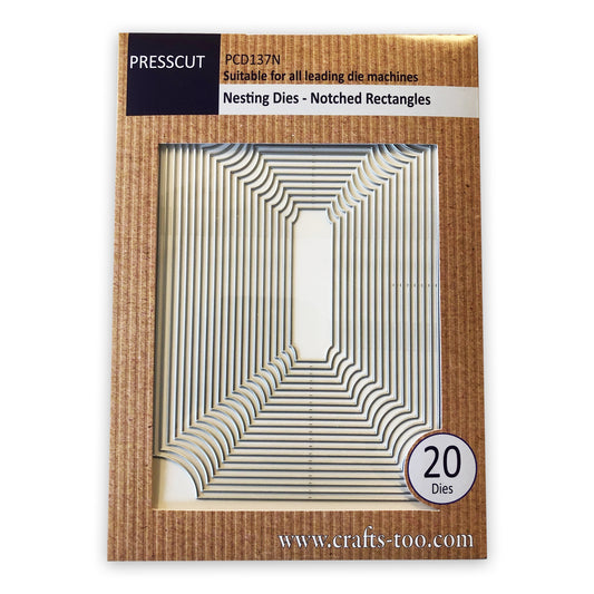 Press Cut - Notched Rectangles Nesting Die Set