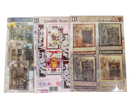 Pinflair - Card Packs Set 2 - Makes 16 x Specialised Greeting Cards With Envelopes
