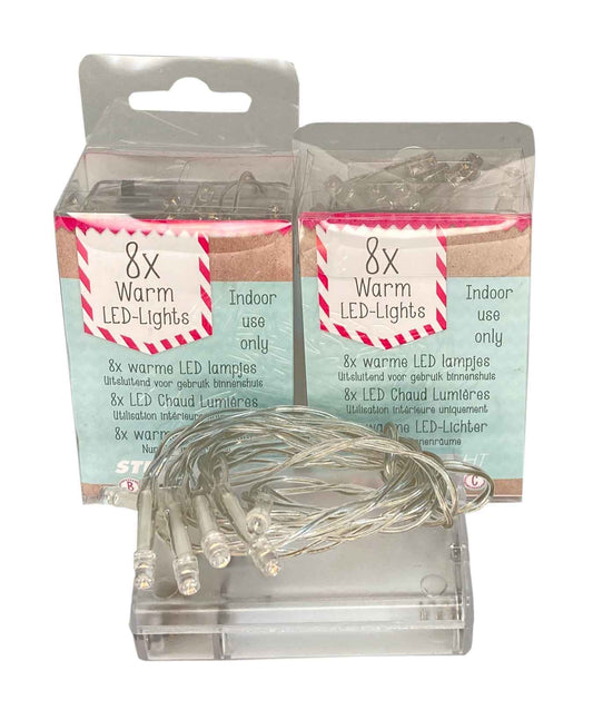 Pinflair - LED Battery Lights - 8x Lights Per String, 3x Strings