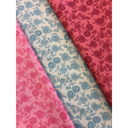 Pinflair Cotton Fabric Pack - 3 x 1/2 Metres