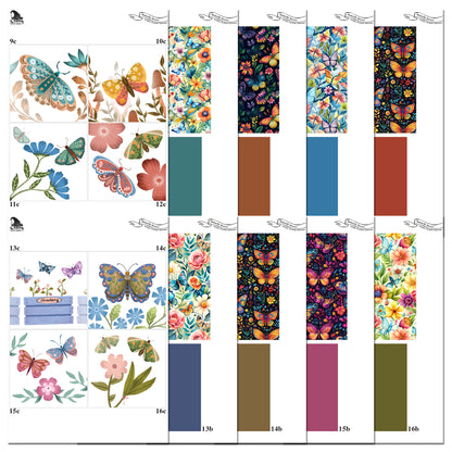 The Crafty Witches - Paper Charms Butterfly Breeze Papers & Toppers Download Collection