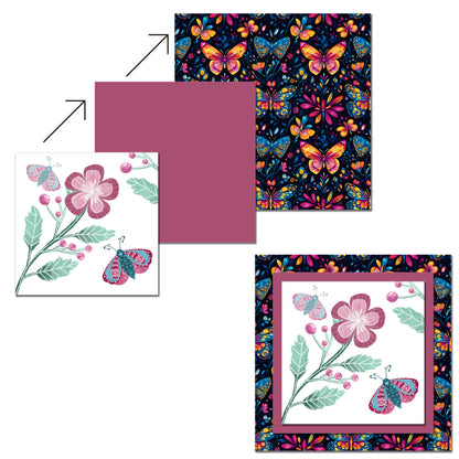 The Crafty Witches - Paper Charms Butterfly Breeze Papers & Toppers Download Collection