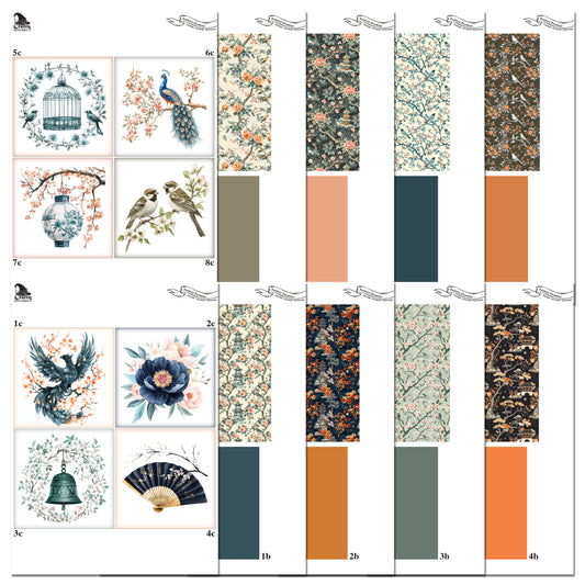 The Crafty Witches - Paper Charms Eastern Promise Toppers Download Collection