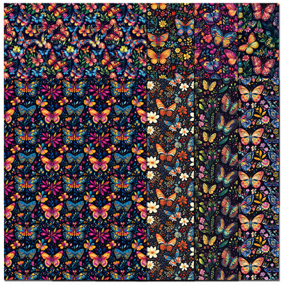 The Crafty Witches - Paper Charms Butterfly Breeze Papers & Toppers Download Collection