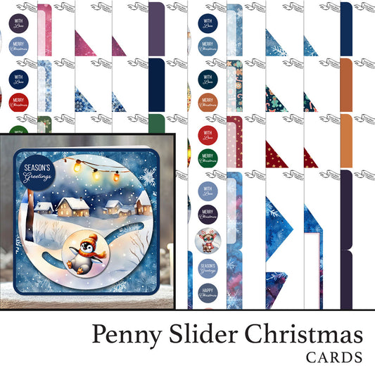 The Crafty Witches - Penny Slider Christmas Cards Kit