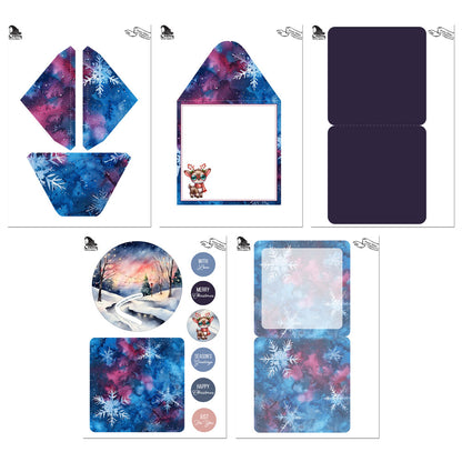 The Crafty Witches - Penny Slider Christmas Cards Kit