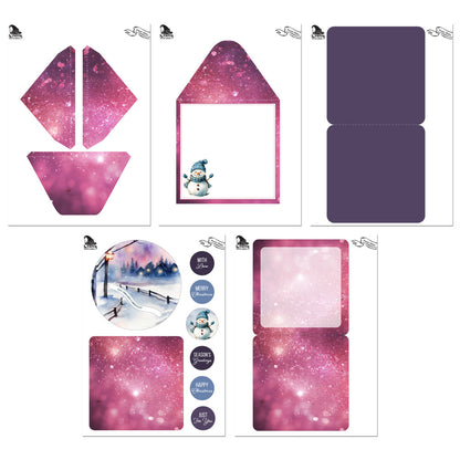 The Crafty Witches - Penny Slider Christmas Cards Kit
