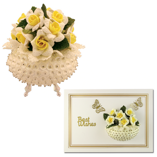 Pinflair Rose Bowl Sequin Decoration & Card Kit