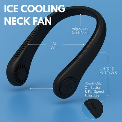 Piranha - Ice Cooling Neck Fan with 3 Speed Settings