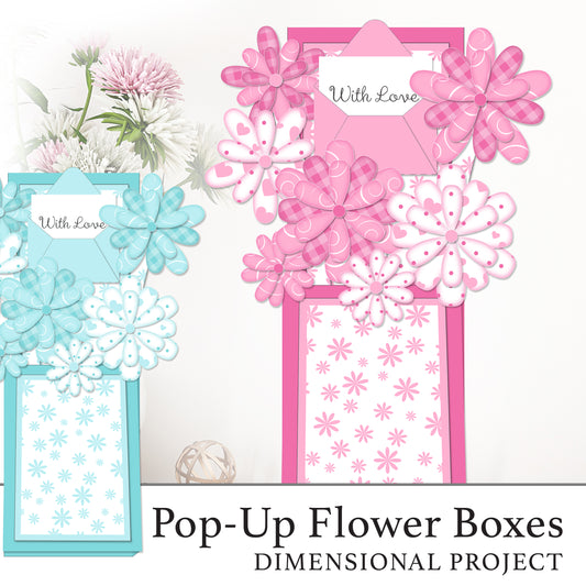 The Crafty Witches - Pop up Flower Box Digital Files