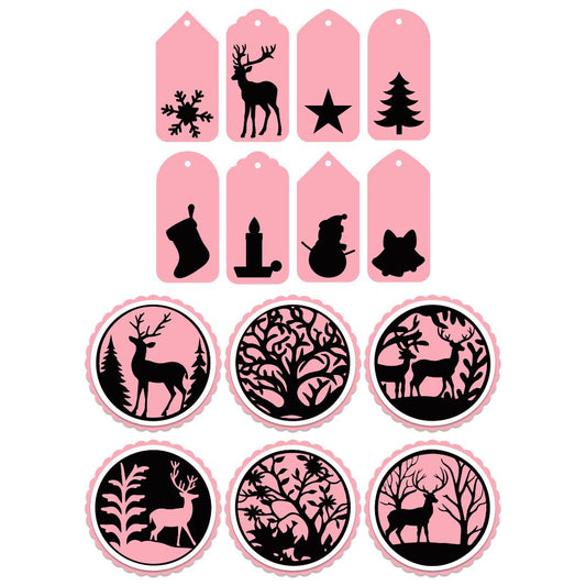 The Crafty Witches - Festive Toppers & Tags SVG Bundle