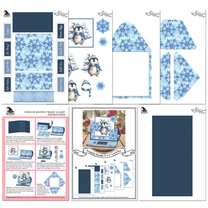 The Crafty Witches - Magic a Card Vol VI set of 3 card sets. They include: Joy to the World, Penguin Shuffle & Snow Much Fun Kits