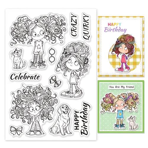 Emlems - Quirky Girls Clear Stamps