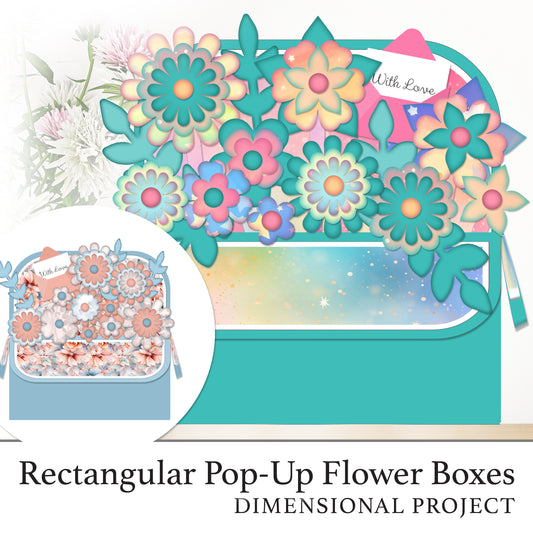 The Crafty Witches - Rectangular Flower Box Project Digital Files