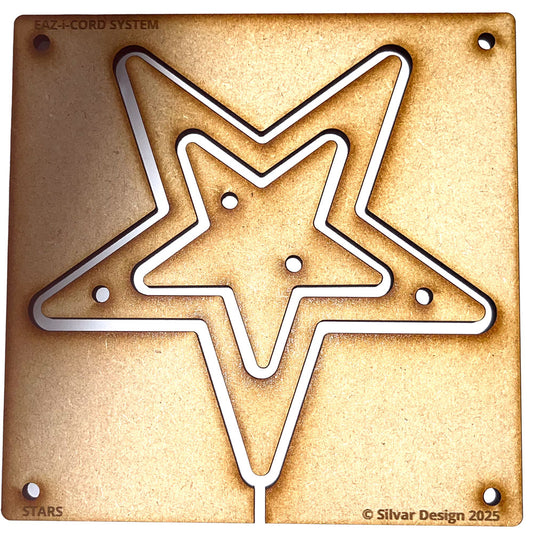 Silvar Design - Eaz-i-Cord Wire Forming Jig - Stars