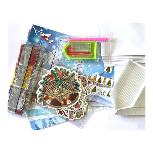 Silvar Design - Diamond Art Christmas Card Kit - Makes 8