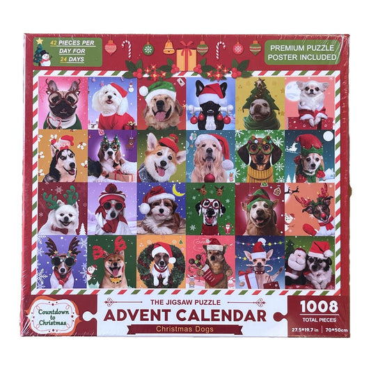 Silvar Design - Jigsaw Advent Calendar - Christmas Dogs