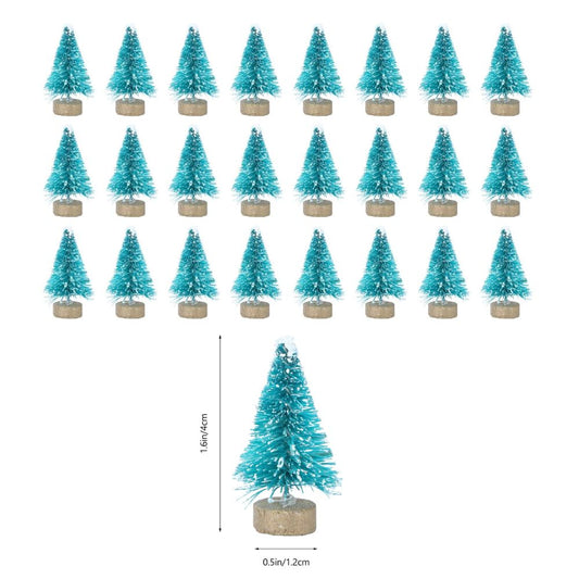 Silvar Design - 4cm Mini Christmas Trees - 24 Pack