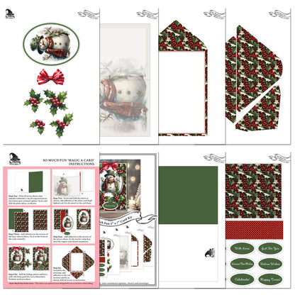 The Crafty Witches - Magic a Card Vol VI set of 3 card sets. They include: Joy to the World, Penguin Shuffle & Snow Much Fun Kits