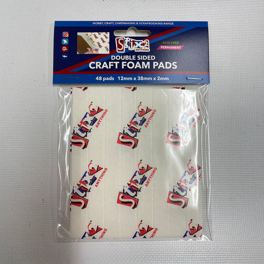 Stix2 - Craft Foam Pads - 12mm x 38mm x 2mm (48pcs)