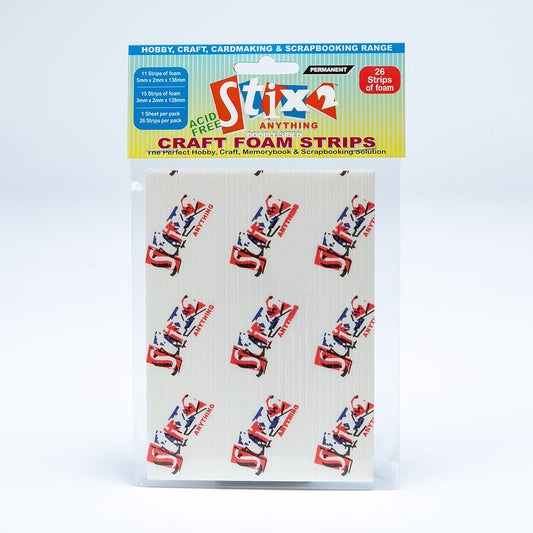 Stix2 - Craft Foam Strips - 5mm & 3mm x 2mm (26 strips)
