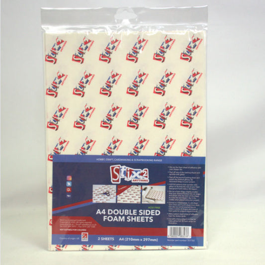 Stix2 - Double-Sided Foam Sheets (2 A4 sheets)