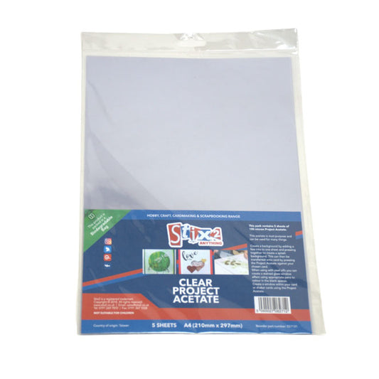 Stix2 - Clear Project Acetate (5 A4 sheets)