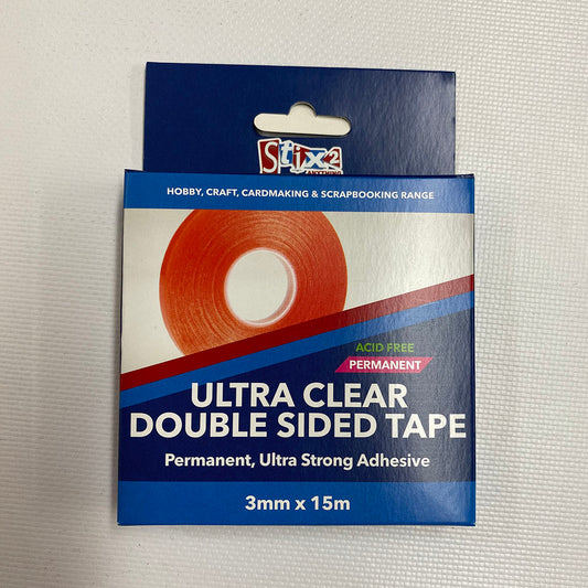 Stix2 - Ultra Clear Double Sided Tape (3mm x 15m)