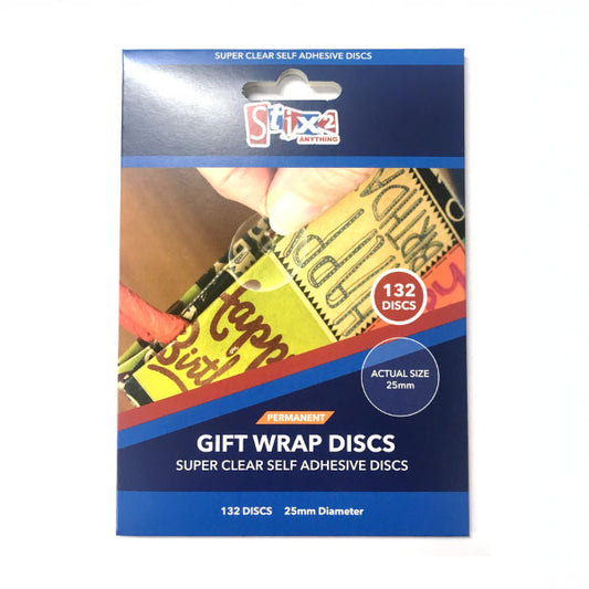 Stix2 - Super Clear Gift Wrap Discs - 25mm diameter (132pcs)