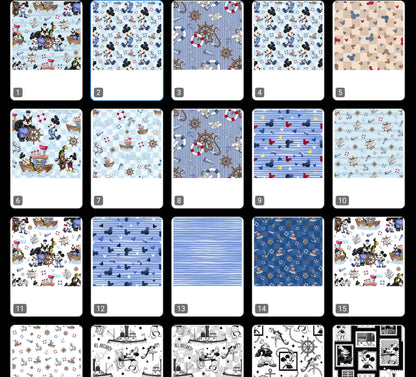 Emlems - Vintage Mouse 8x8 Craft Cards X 40 A4 Download