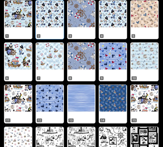 Emlems - Vintage Mouse 8x8 Craft Cards X 40 A4 Download