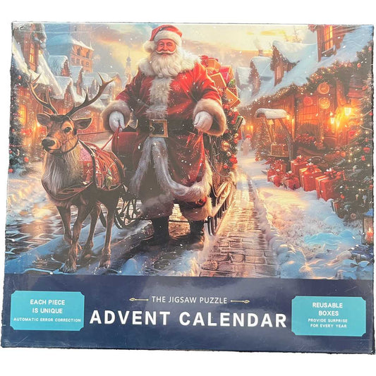 Silvar Design - Jigsaw Advent Calendar - Santa & Reindeer