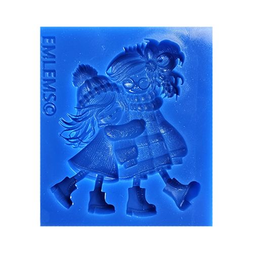 Emlems - Whimsical 'Sisters And Friends' Silicone Mould