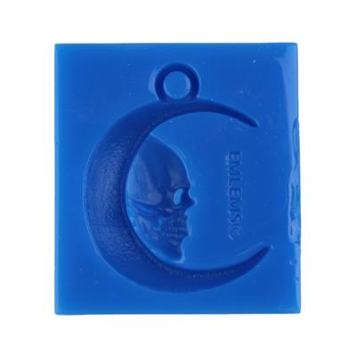 Emlems - Skull Moon Pendant Silicone Mould