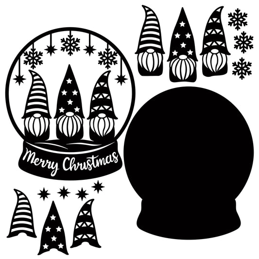 The Crafty Witches - Snowglobe Surprise SVG Files